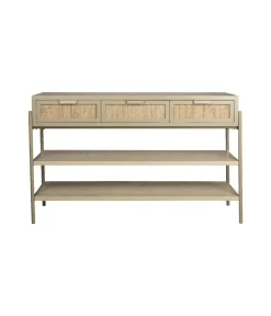 Dutchbone Sidetables|Sidetable Yasu Rotan Beige 120cm