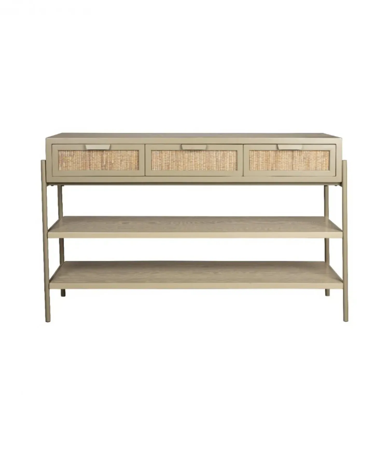Dutchbone Sidetables|Sidetable Yasu Rotan Beige 120cm