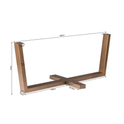 Furndea Onderstellen|Sienna Kruispoot brons 180cm