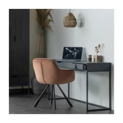 WOOOD Bureautafels|Silas Bureau Essen Blacknight 140cm