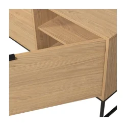 WOOOD Industriele Kasten|Tv Meubels|Silas TV Meubel 180 cm Eiken Decor 180cm