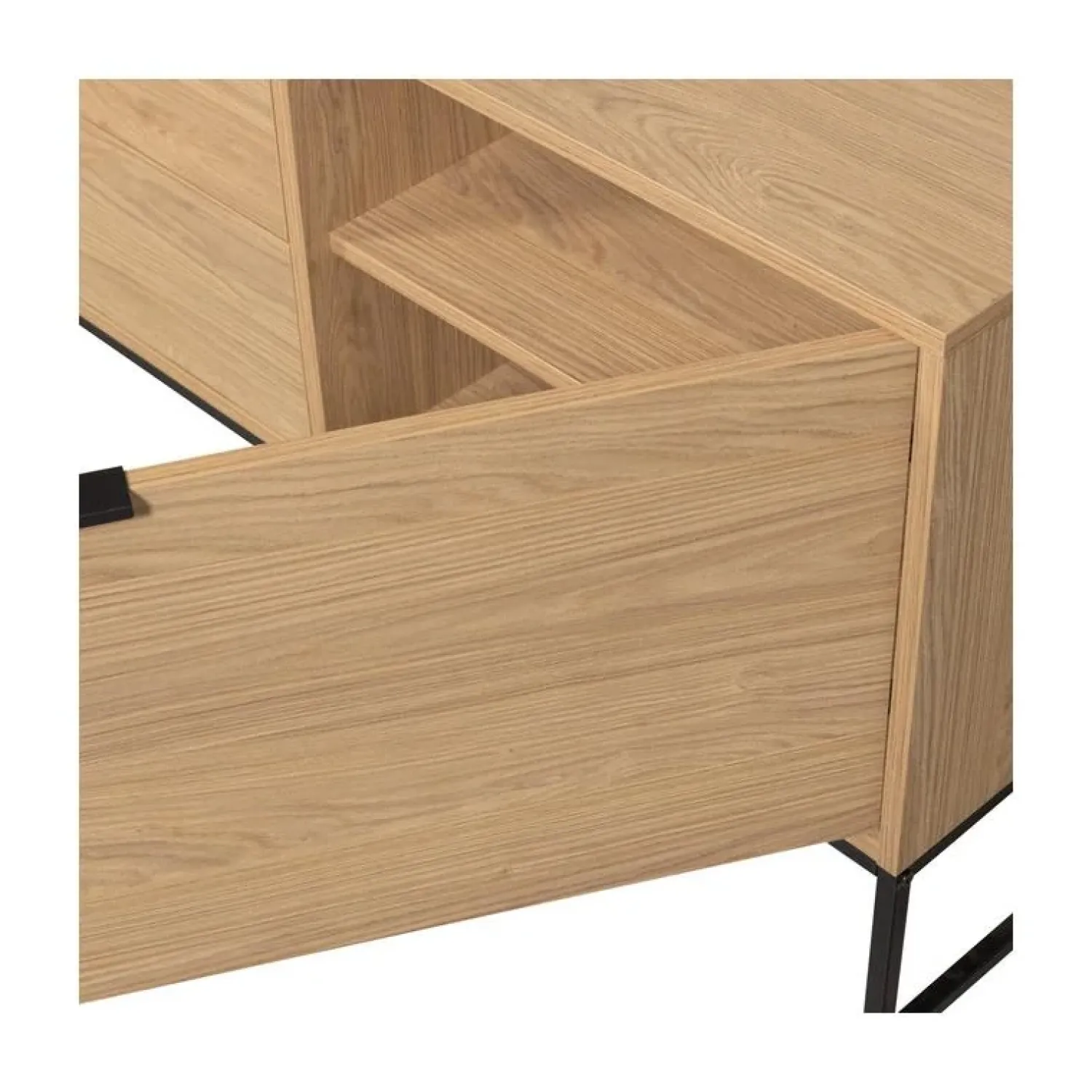 WOOOD Industriele Kasten|Tv Meubels|Silas TV Meubel 180 cm Eiken Decor 180cm
