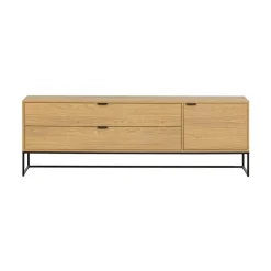 WOOOD Industriele Kasten|Tv Meubels|Silas TV Meubel 180 cm Eiken Decor 180cm
