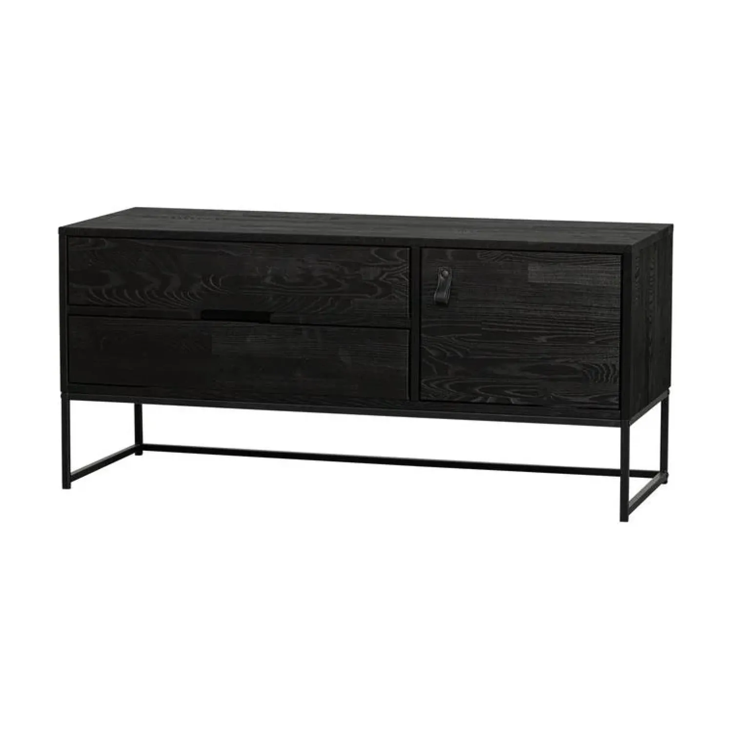 WOOOD Industriele Kasten|Tv Meubels|Silas TV Meubel 120 cm Essen Blacknight 120cm