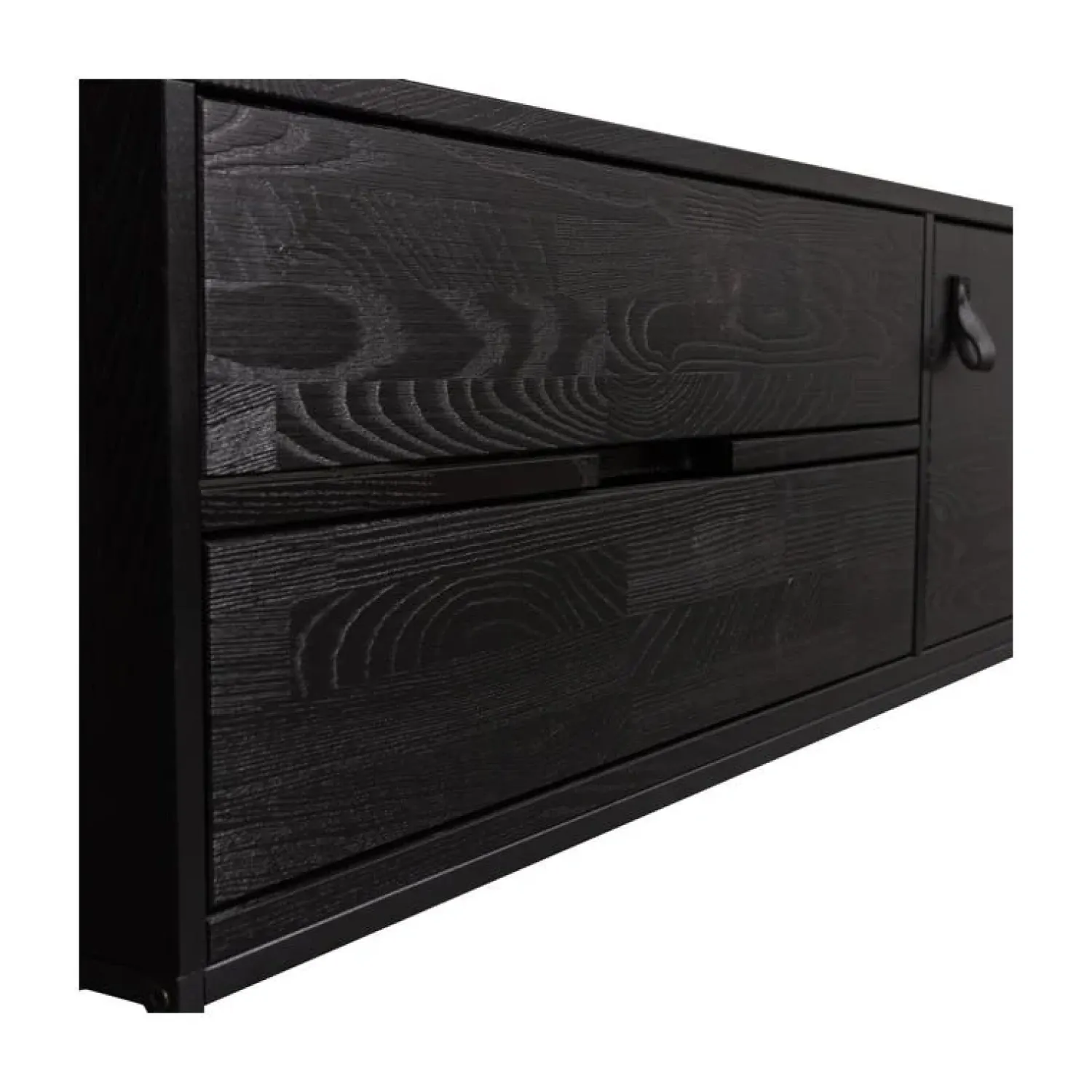 WOOOD Industriele Kasten|Tv Meubels|Silas TV Meubel 120 cm Essen Blacknight 120cm