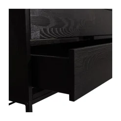 WOOOD Industriele Kasten|Tv Meubels|Silas TV Meubel 120 cm Essen Blacknight 120cm