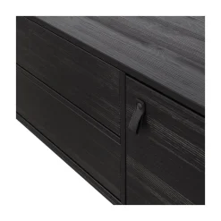 WOOOD Industriele Kasten|Tv Meubels|Silas TV Meubel 180 cm Essen Blacknight 180cm