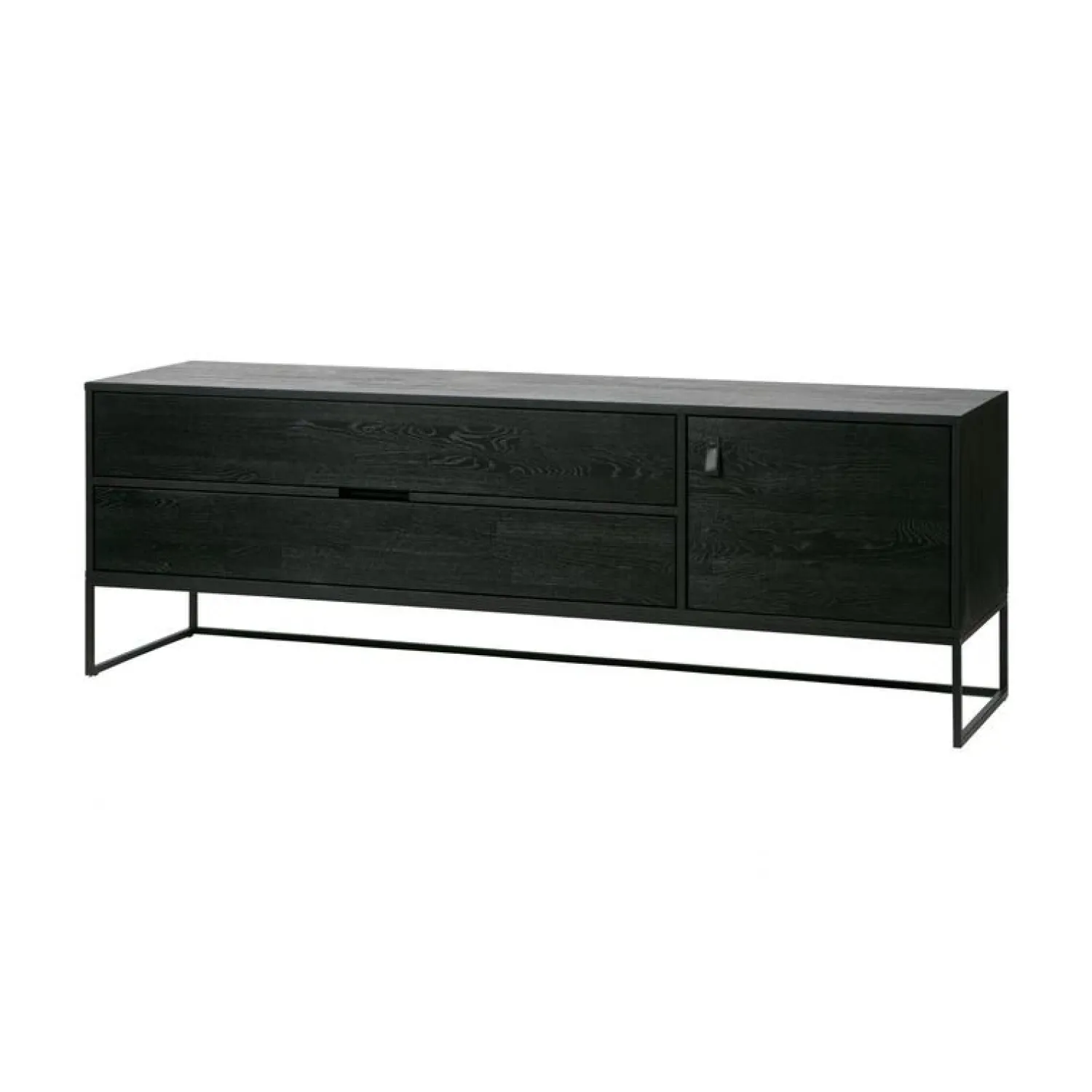 WOOOD Industriele Kasten|Tv Meubels|Silas TV Meubel 180 cm Essen Blacknight 180cm
