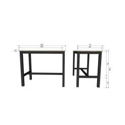 WOOOD Industriele Kasten|Tv Meubels|Silas TV Meubel 120 cm Grenen Dust 120cm