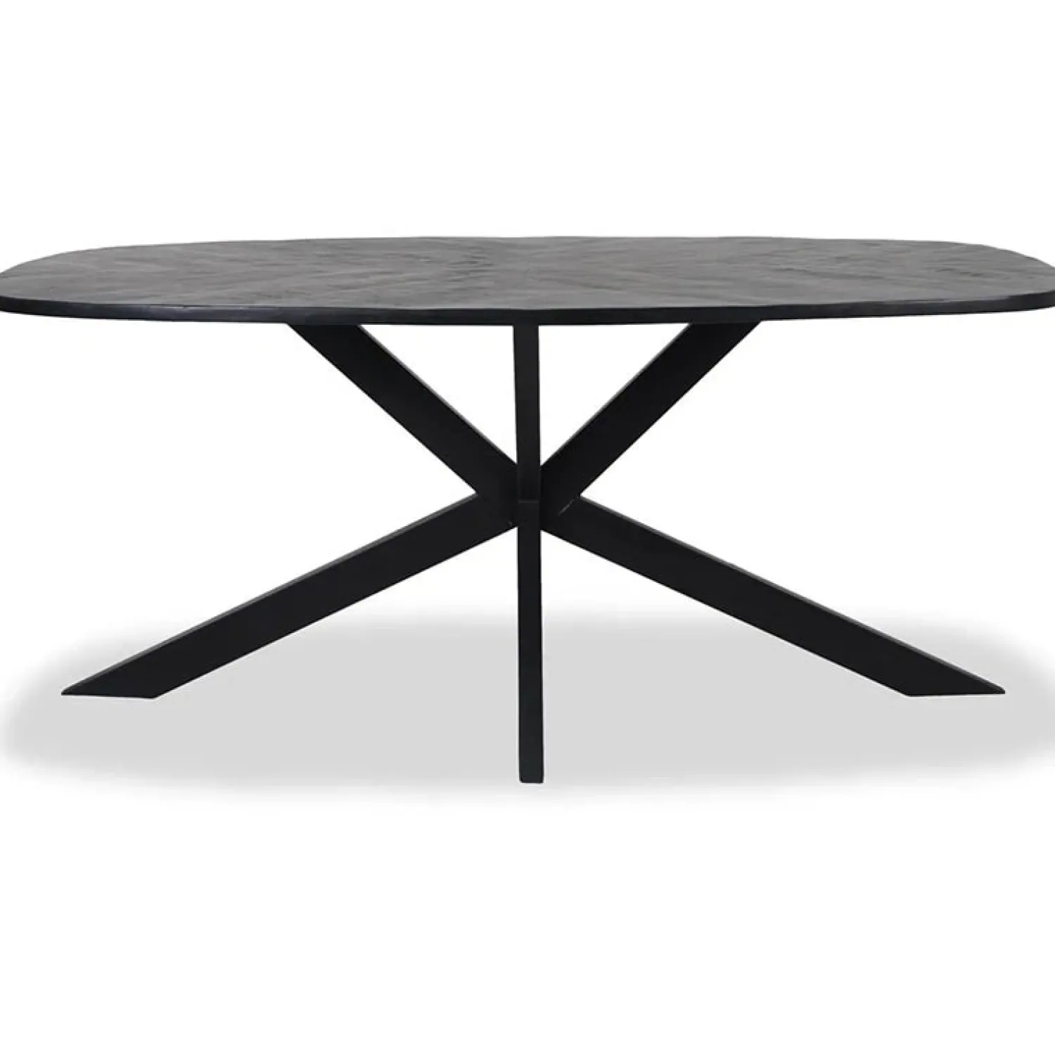 Tower living Eettafels|Silvi eettafel visgraat zwart