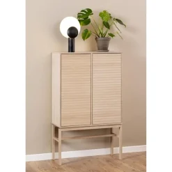 Nordhavn Wandkasten|Industriele Kasten|Silvon Wandkast Naturel 90cm