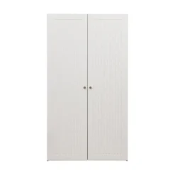 WOOOD Industriele Kasten|Kledingkasten|Sipke Kledingkast Grenen Wit 110cm