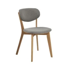 Nordhavn Eetkamerstoelen|Skano Eetkamerstoel Grijs met Hout