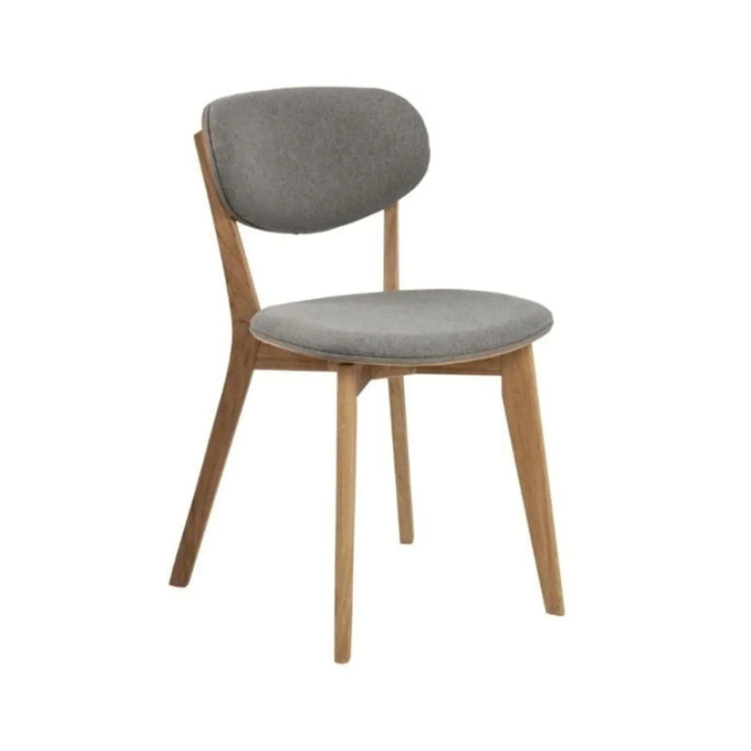 Nordhavn Eetkamerstoelen|Skano Eetkamerstoel Grijs met Hout