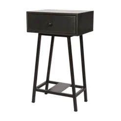 WOOOD Sidetables|Skybox Sidetable Mangohout Zwart 40cm