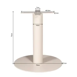 Furndea Onderstellen|Slate Kolompoot zand 70cm