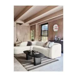 WOOOD Hoekbanken|Sloping Hoekbank Links Pearl Melange