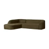 WOOOD Hoekbanken|Sloping Hoekbank Links Structure Velvet Bonsai