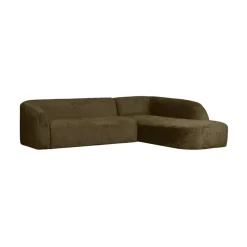 WOOOD Hoekbanken|Sloping Hoekbank Rechts Structure Velvet Bonsai