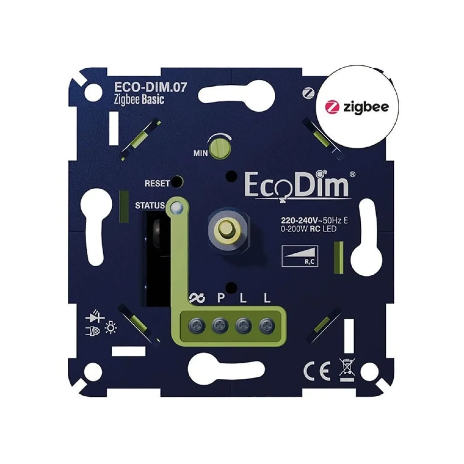 ECO-DIM Led Dimmers|Smart Led wanddimmer Zigbee basic 0-200W incl. afdekplaat