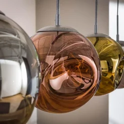 Kalfort Hanglampen|Glazen Hanglamp|Solaro 4-lichts Hanglamp industrieel