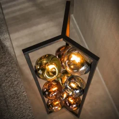Kalfort Vloerlampen|Solaro 9-lichts Vloerlamp Meerkleurig glas