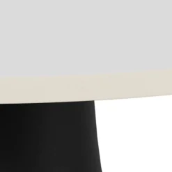 Nordhavn Salontafels|Solvani Salontafel laag Rond Keramiek Zwart-Wit 70cm