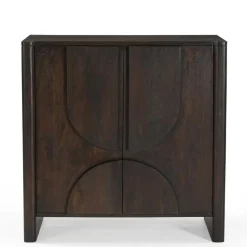 Furndea Wandkasten|Industriele Kasten|Sona Wandkastje bruin Mangohout 80 cm