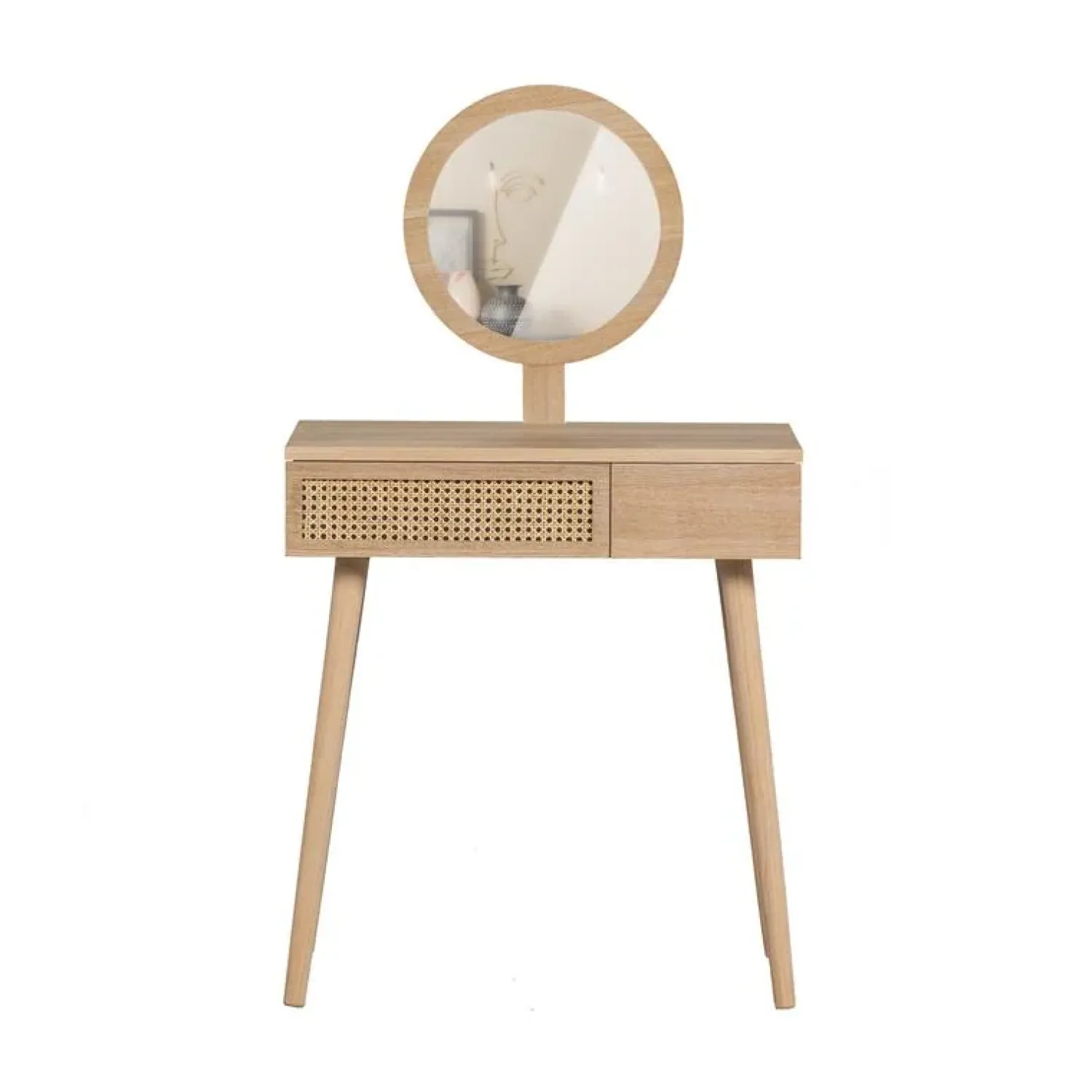 WOOOD Bureautafels|Soof Kaptafel Hout Naturel 70cm