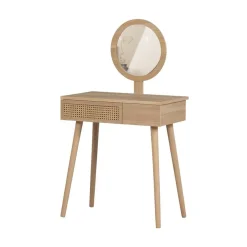 WOOOD Bureautafels|Soof Kaptafel Hout Naturel 70cm