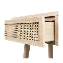 WOOOD Bureautafels|Soof Kaptafel Hout Naturel 70cm