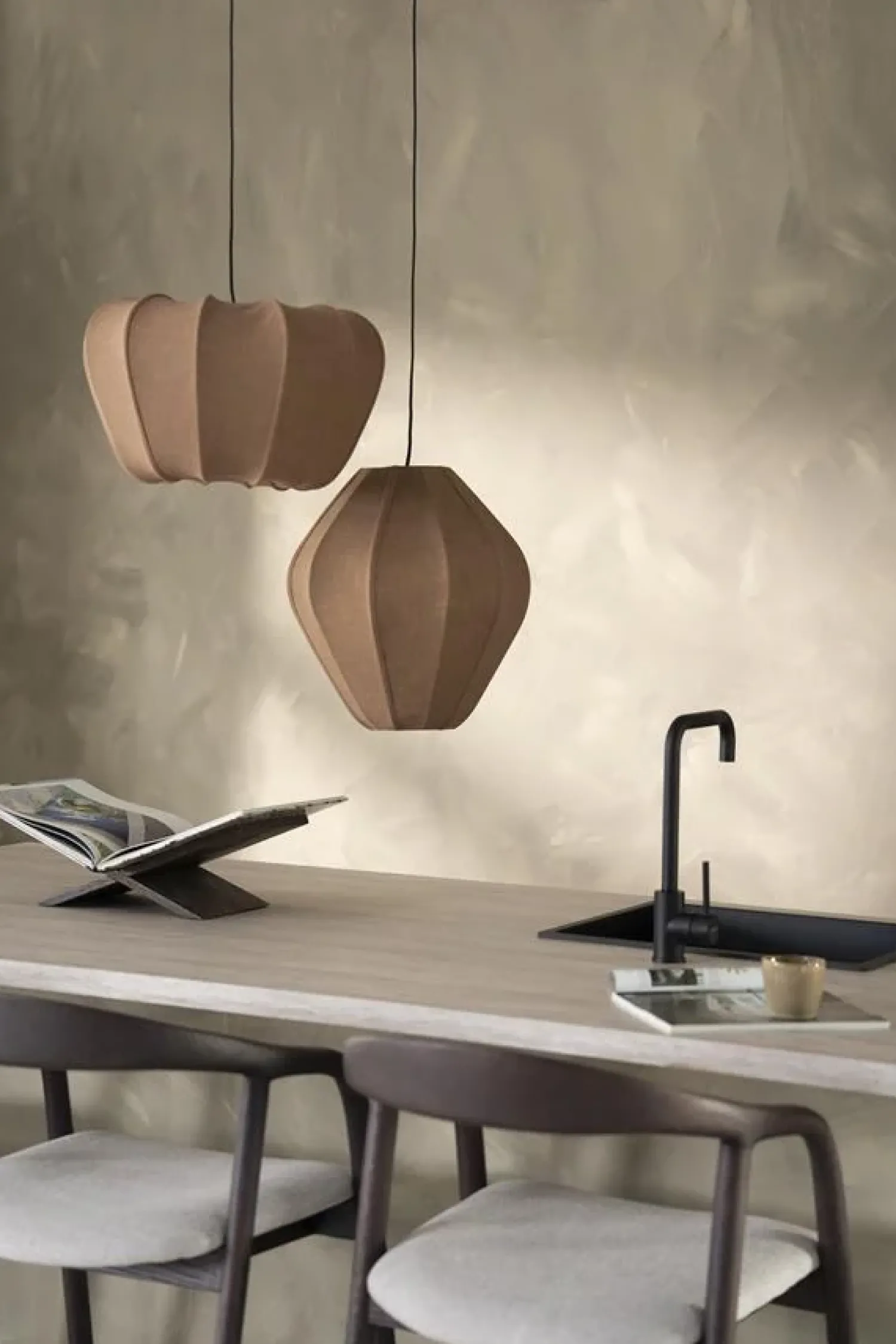 By Boo Hanglampen|Sora 1-lichts Hanglamp Small Bruin