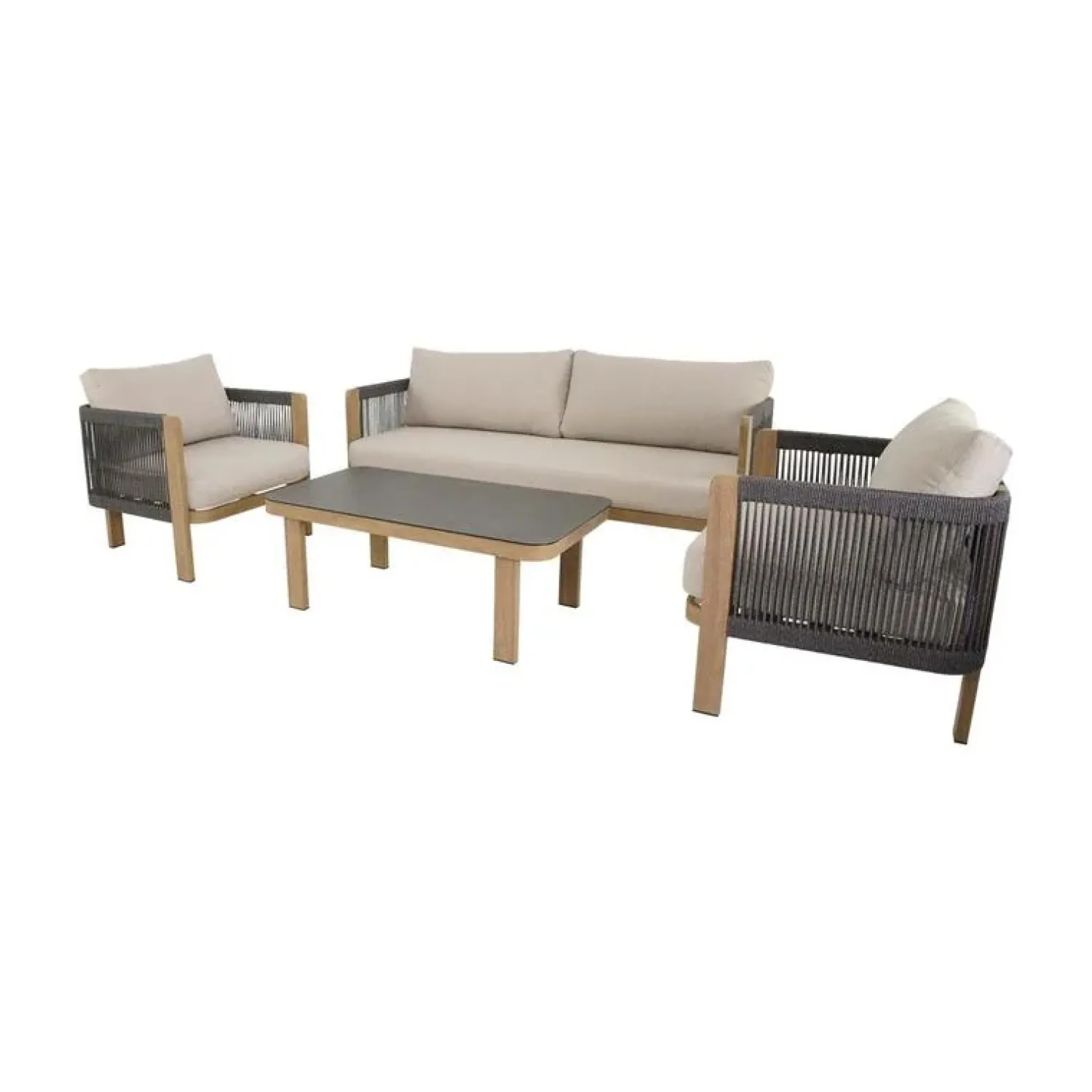 Lesli Living Loungeset|Sora Loungeset naturel