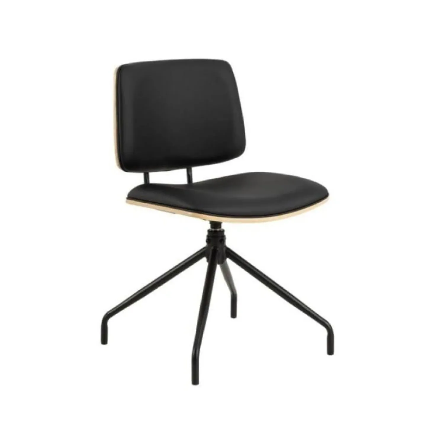 Nordhavn Eetkamerstoelen|Sorana Eetkamerstoel Zwart met Hout