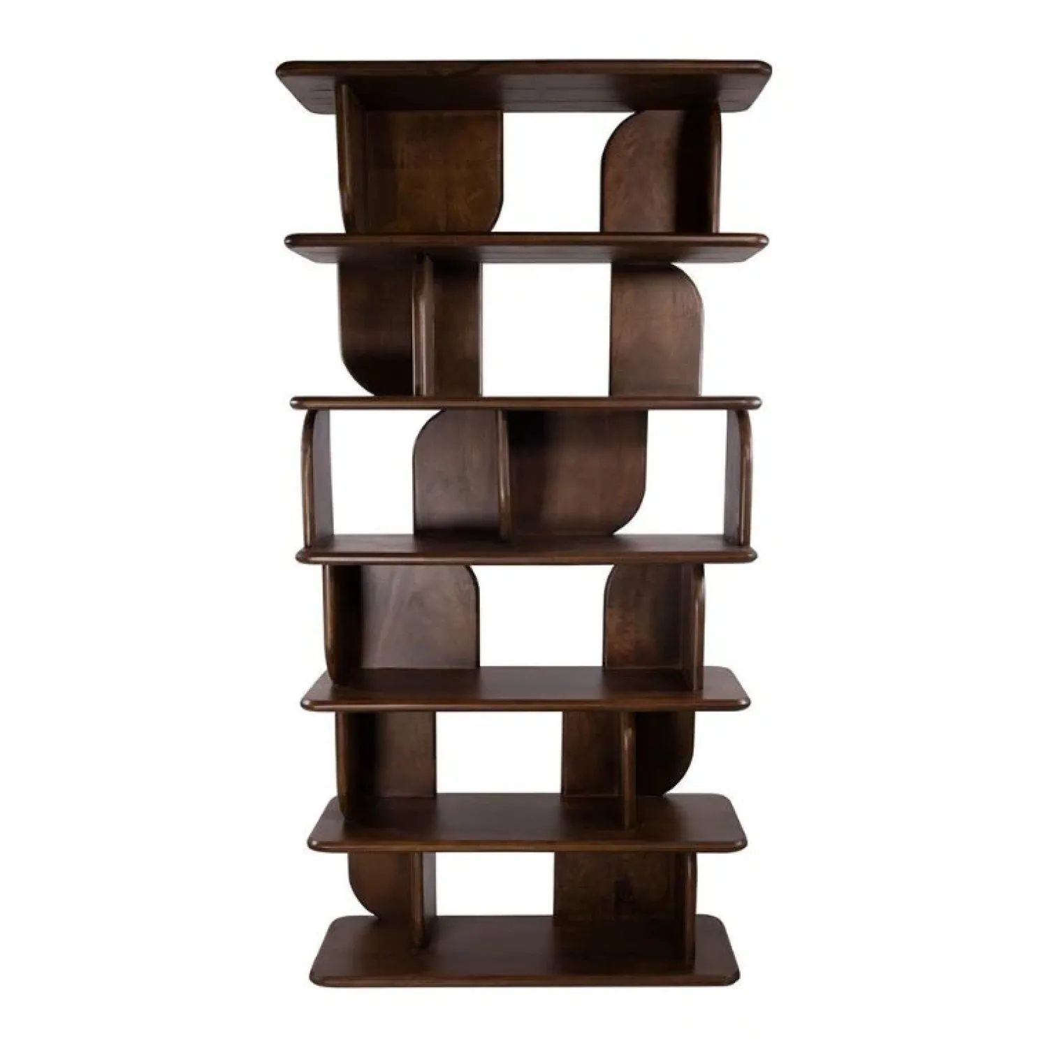 Mysons Boekenkasten|Industriele Kasten|Sorano Boekenkast mangohout Walnoot 90 cm