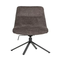 WOOOD Fauteuils|Soren Draaifauteuil Verstelbaar Wollig Bruin