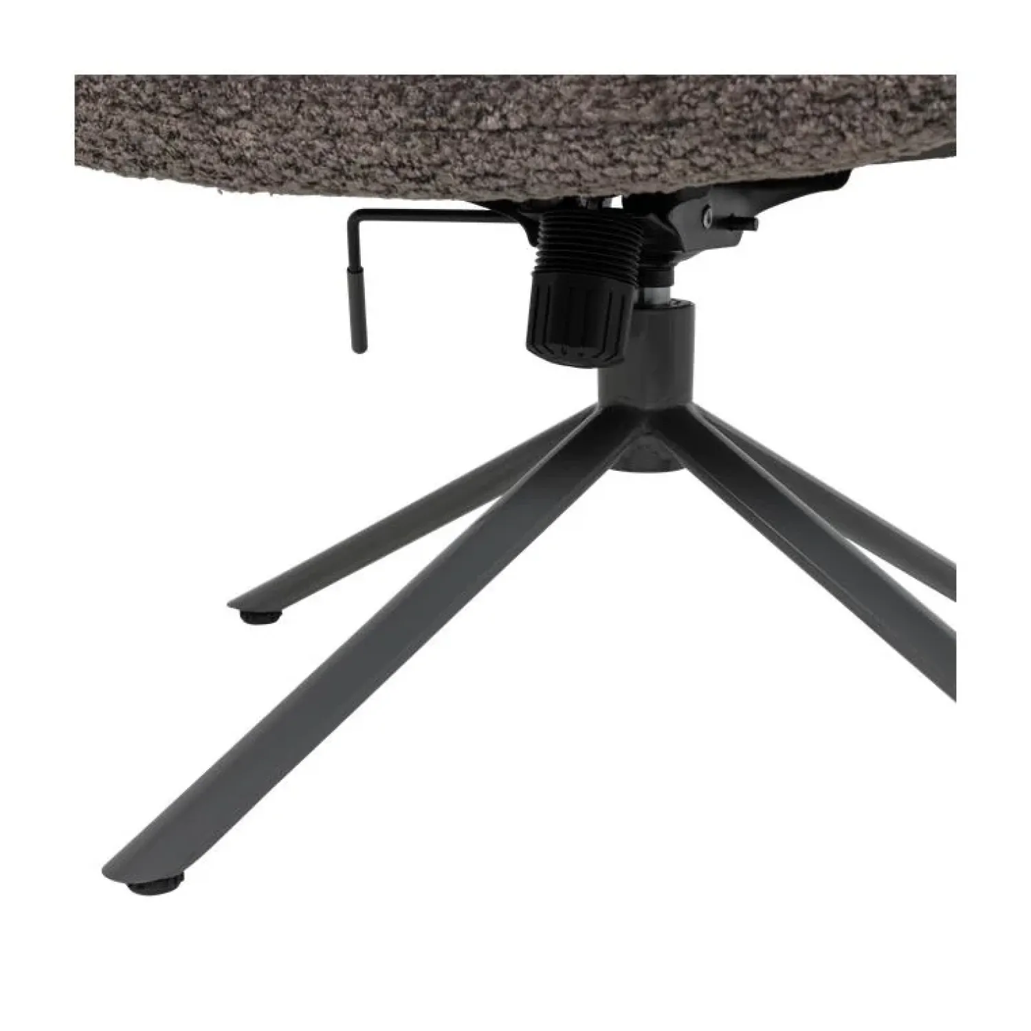 WOOOD Fauteuils|Soren Draaifauteuil Verstelbaar Wollig Bruin