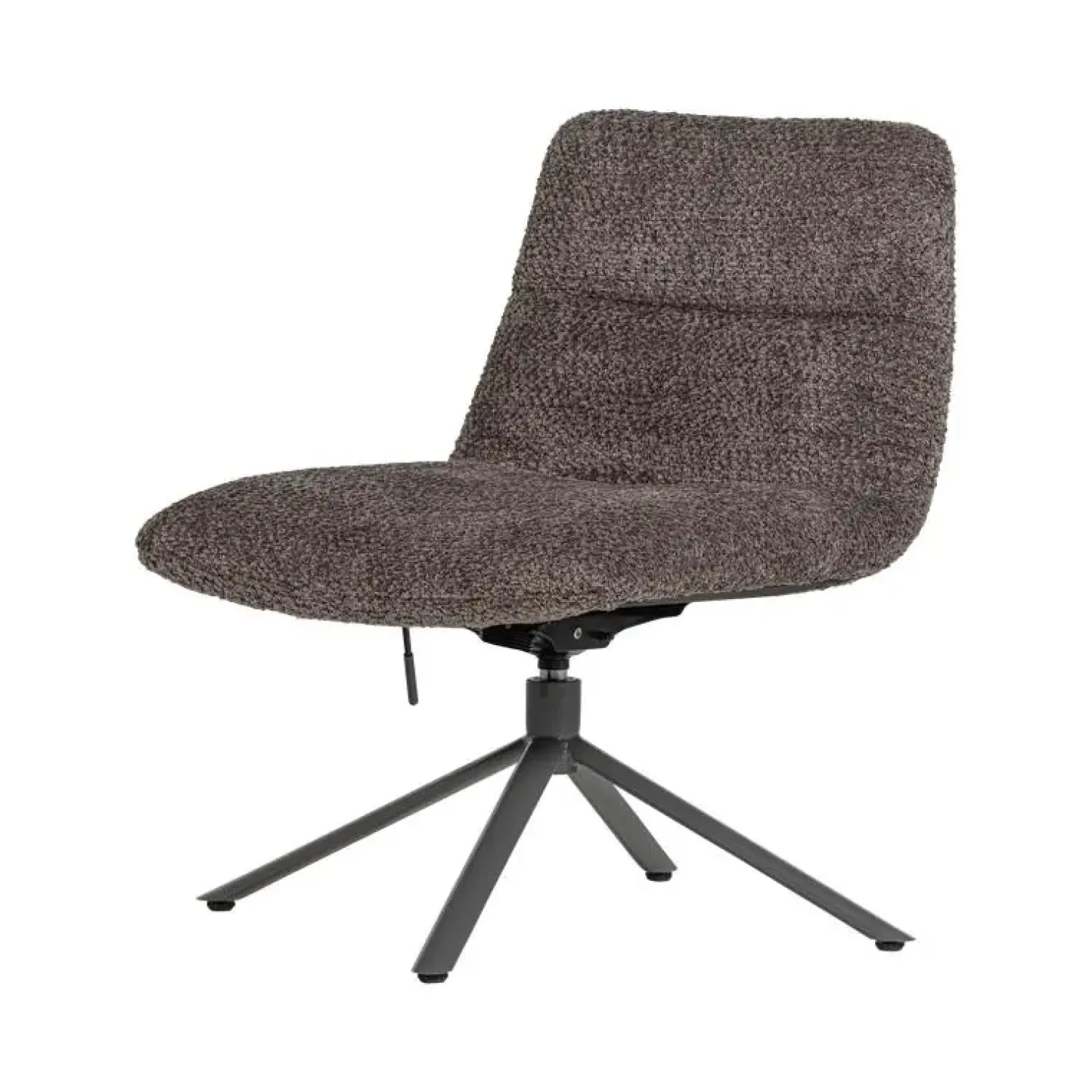 WOOOD Fauteuils|Soren Draaifauteuil Verstelbaar Wollig Bruin