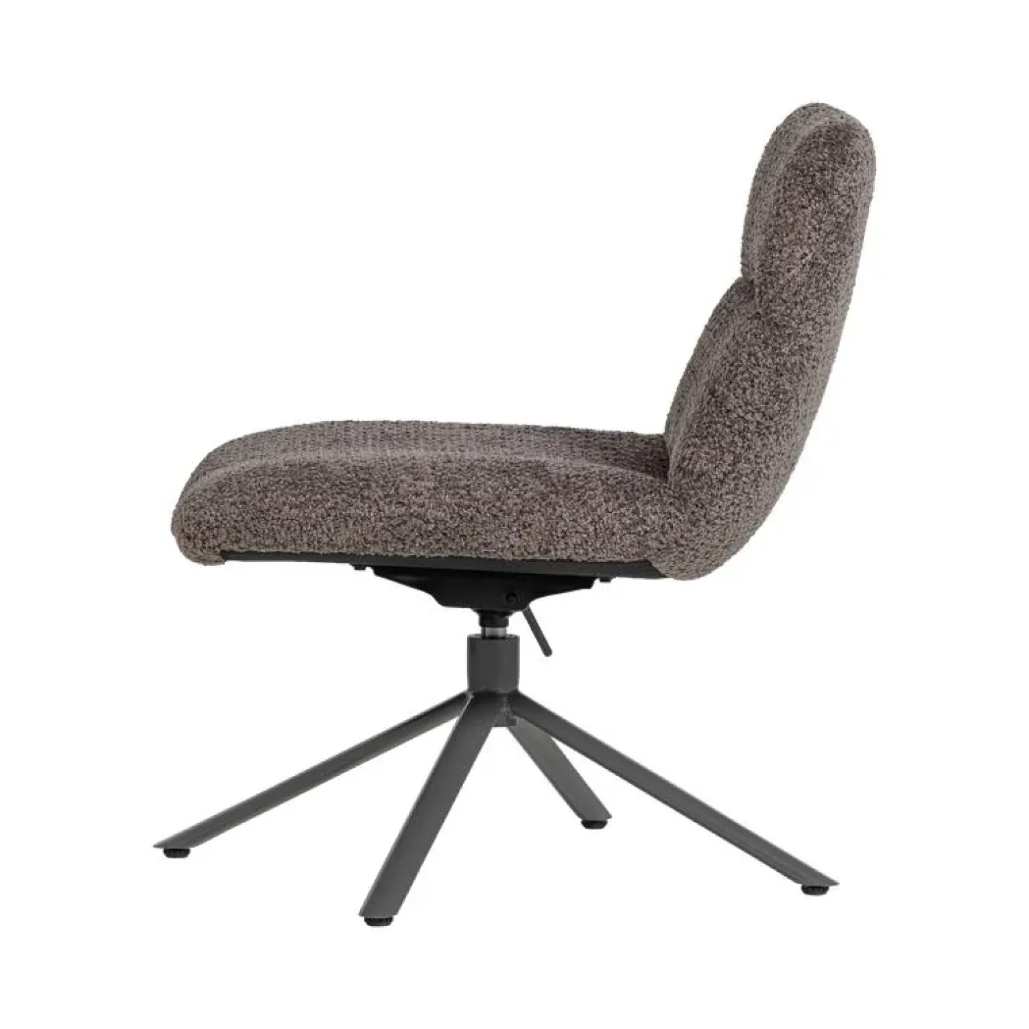 WOOOD Fauteuils|Soren Draaifauteuil Verstelbaar Wollig Bruin