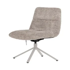 WOOOD Fauteuils|Soren Draaifauteuil Verstelbaar Wollig Grijs