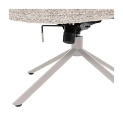 WOOOD Fauteuils|Soren Draaifauteuil Verstelbaar Wollig Grijs