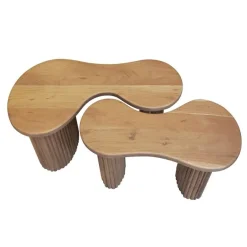 Kalfort Salontafels|Sorrento Salontafel set van 2 Acaciahout