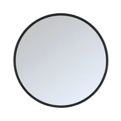 Label51 Spiegels|Spiegel Oliva Zwart rond Eikenhout 110cm