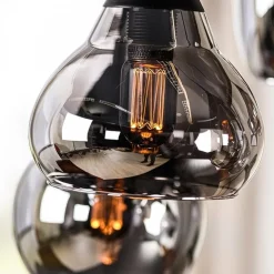 Kalfort Hanglampen|Glazen Hanglamp|Spix Hanglamp 6-lichts smoke glas