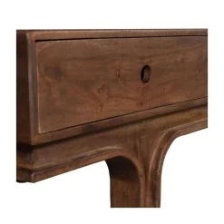 WOOOD Industriele Kasten|Tv Meubels|Staes TV Meubel 3 Lades Mangohout Walnoot 180cm