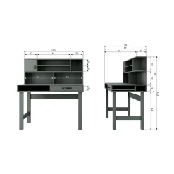 vtwonen Bureautafels|Stage Bureau Grenen Soap 110cm