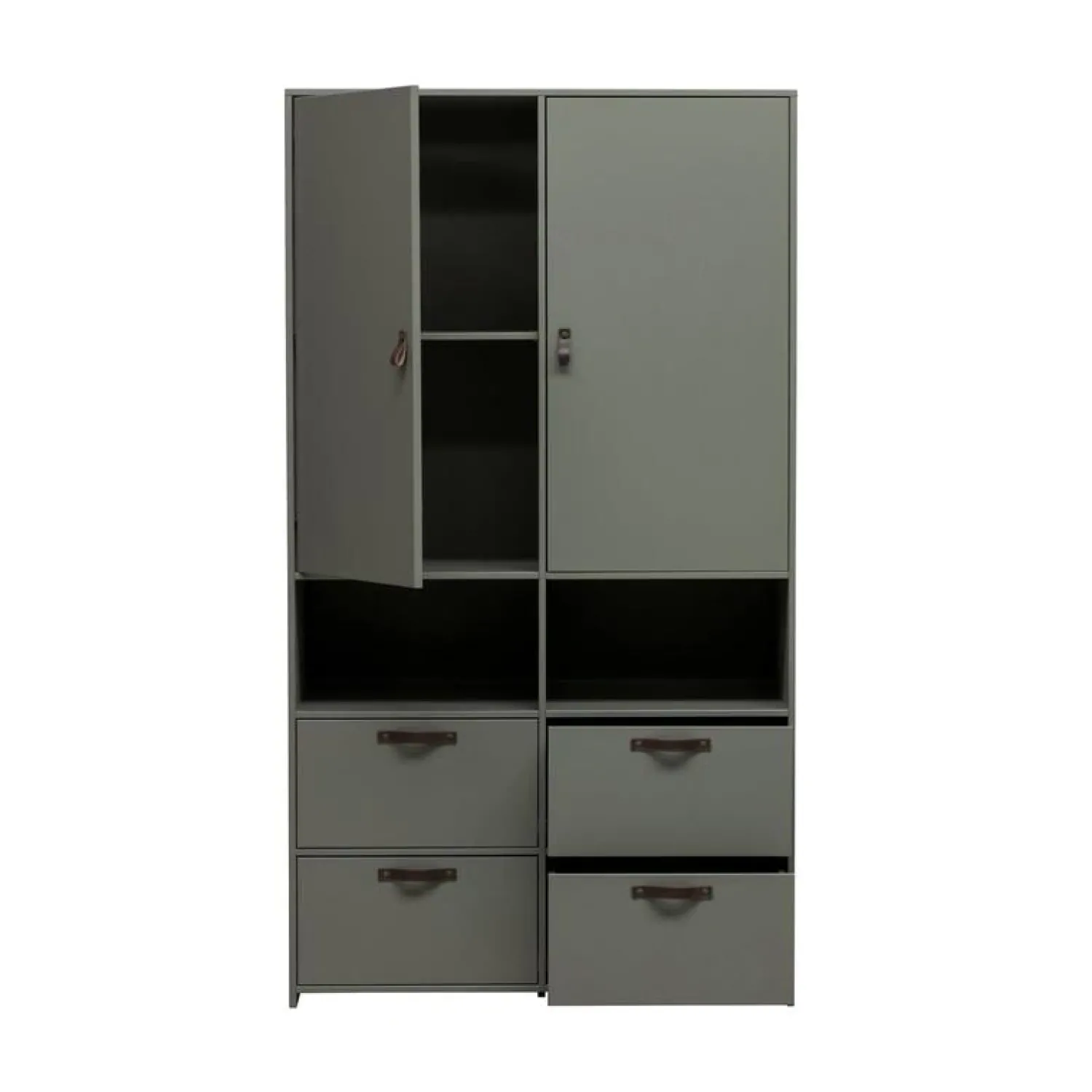 vtwonen Industriele Kasten|Kledingkasten|Stage Kledingkast Grenen Soap 103cm