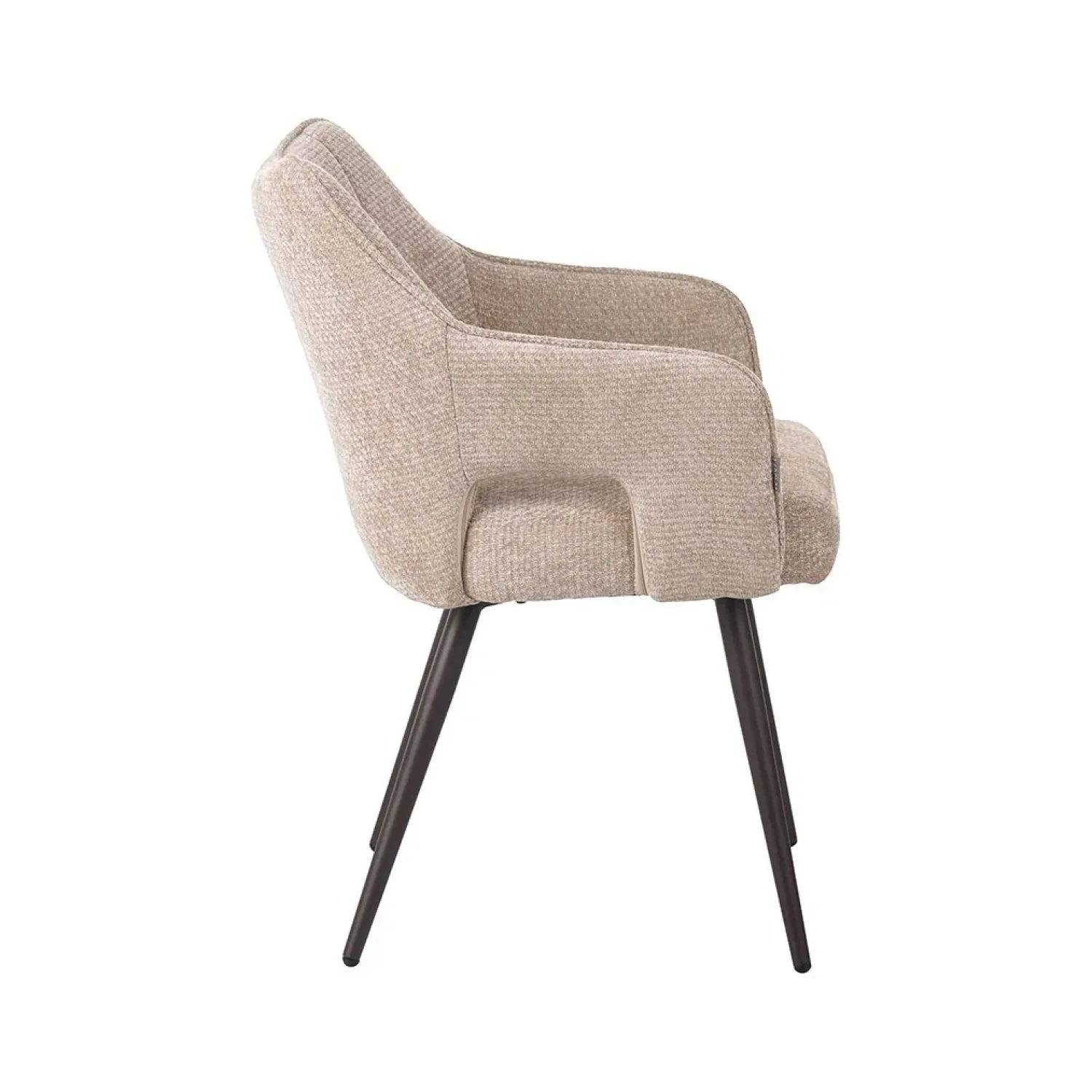 Label51 Eetkamerstoelen|Stan Eetkamerstoel Clay met bronzen poot