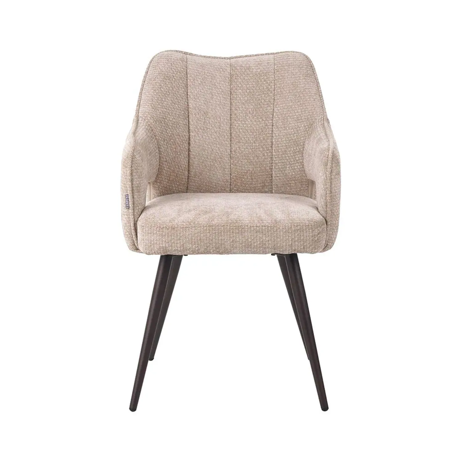 Label51 Eetkamerstoelen|Stan Eetkamerstoel Clay met bronzen poot