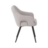 Label51 Eetkamerstoelen|Stan Eetkamerstoel Naturel met zwarte poot